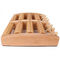 ماساژور چوبی دستی بزرگ ، 18 غلتک چوبی پاشنه جداگانه
