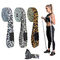 Leopard Print Workout Exercise Booty 208cm Bands Resistance Bands Set for Pilates Sport Crossfit Fitness Training