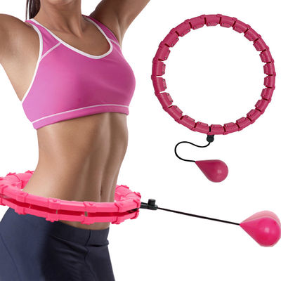 حلقه ABS Pink Hula Hoop برای بزرگسالان انگشتر تناسب اندام یوگای ورزشی دیجیتال